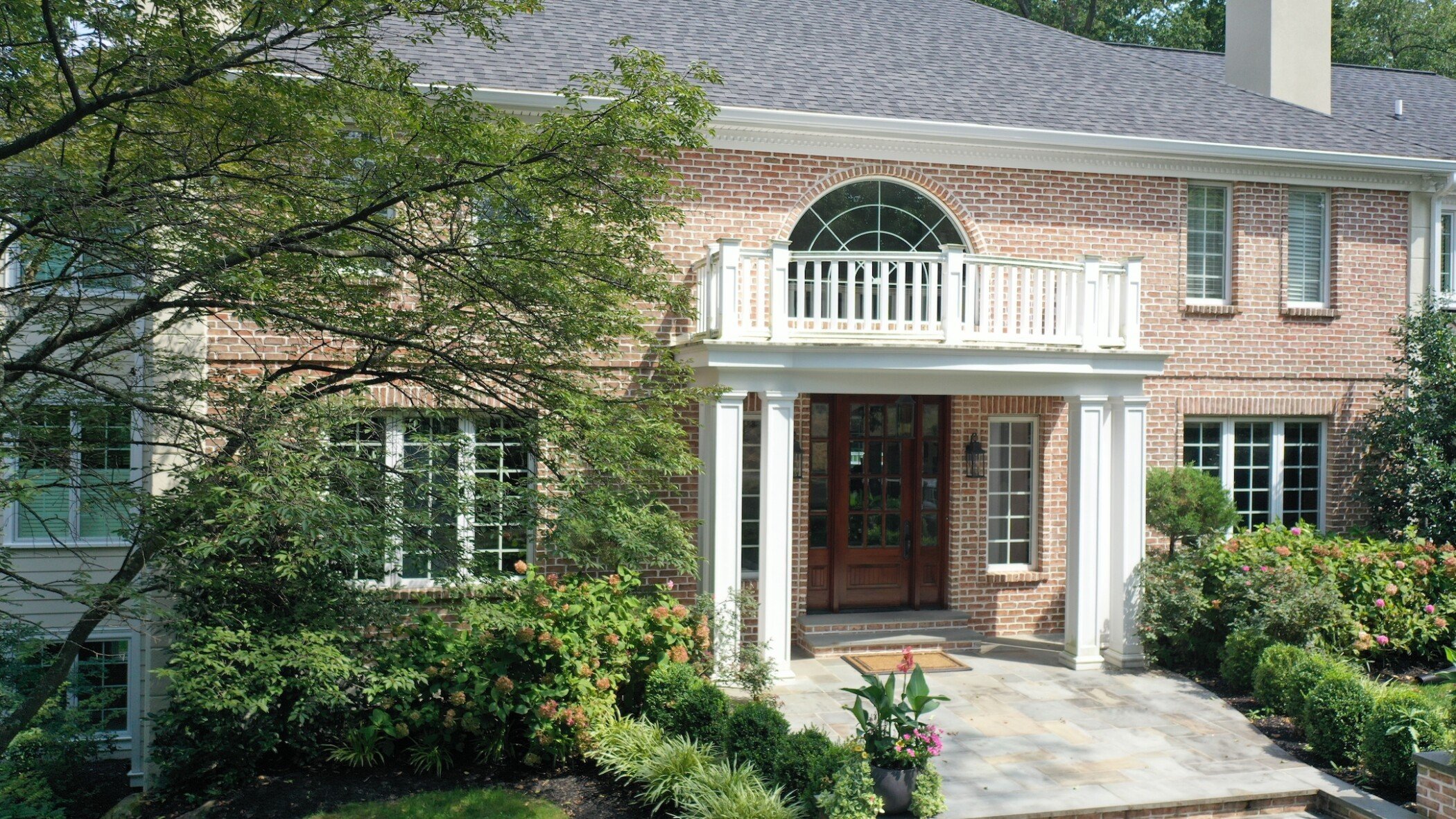 Custom windows on a beautiful home