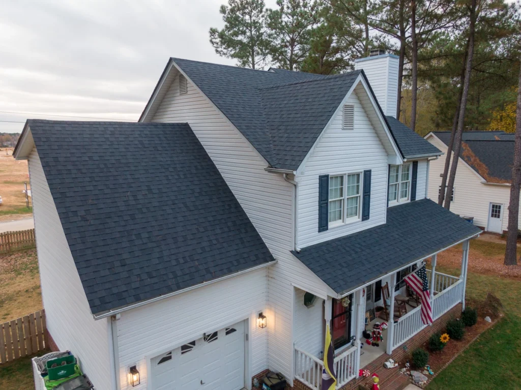 shingles on farmhouse