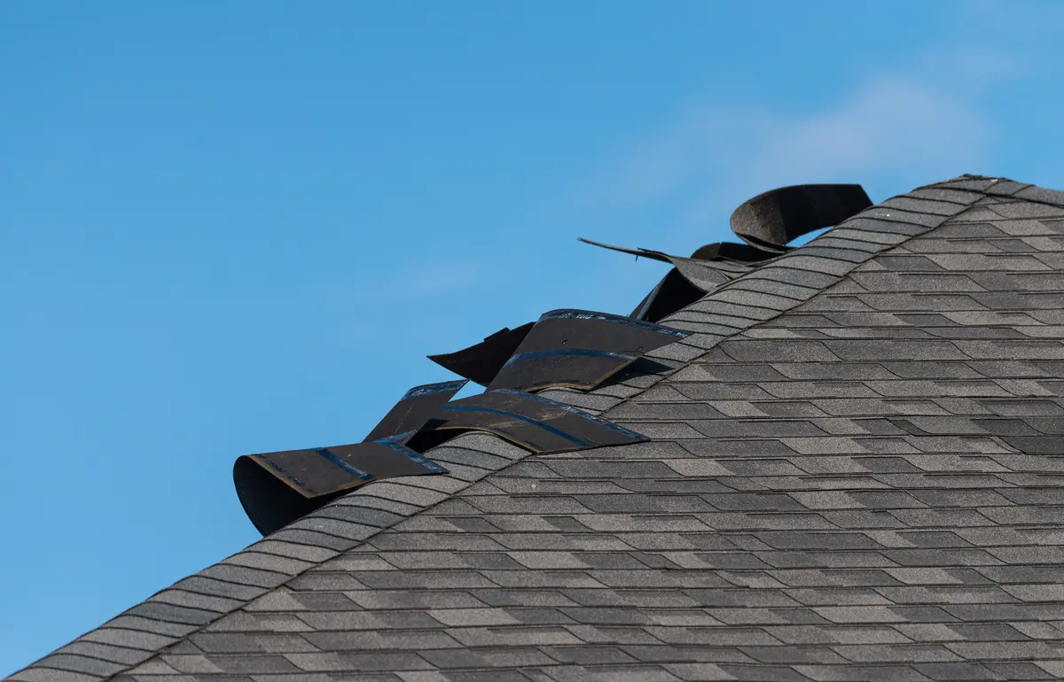 wind damage to roof