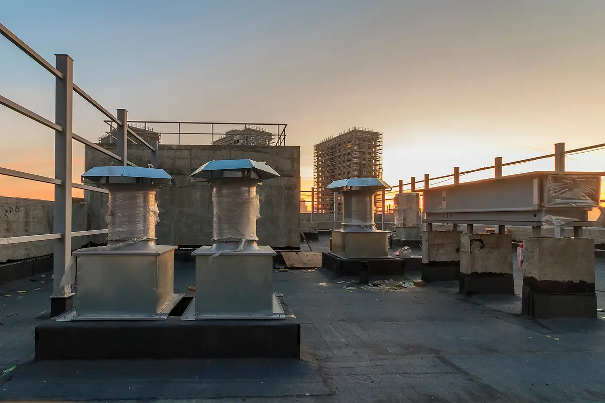 old TPO roof