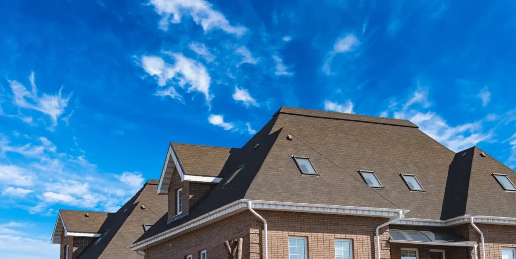 a large house and large sky
