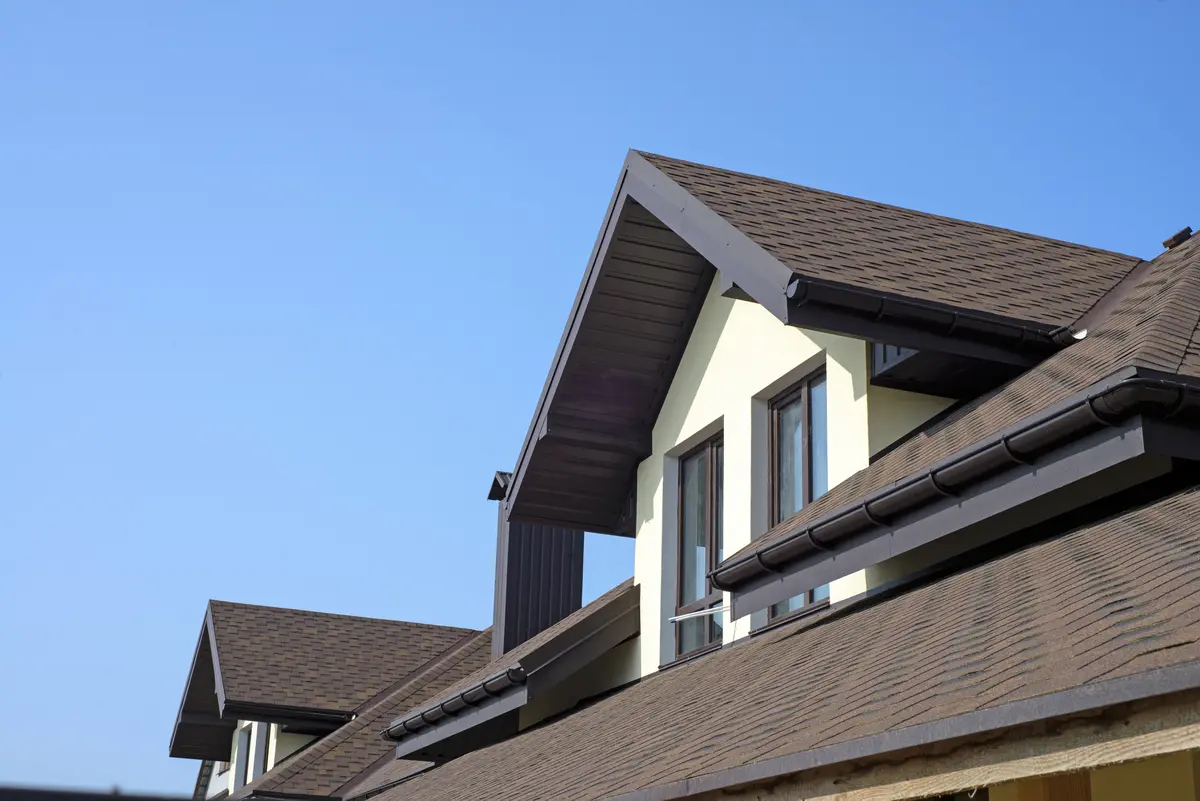 dark brown roof