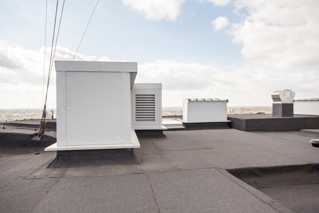flat roof epdm commercial building