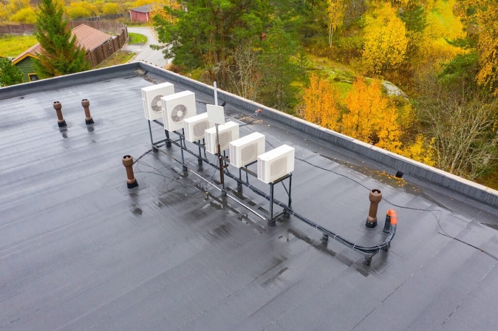 black epdm roofing commercial building devon pa