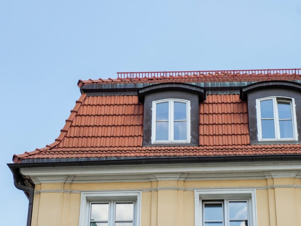 historic house with mansard roofing
