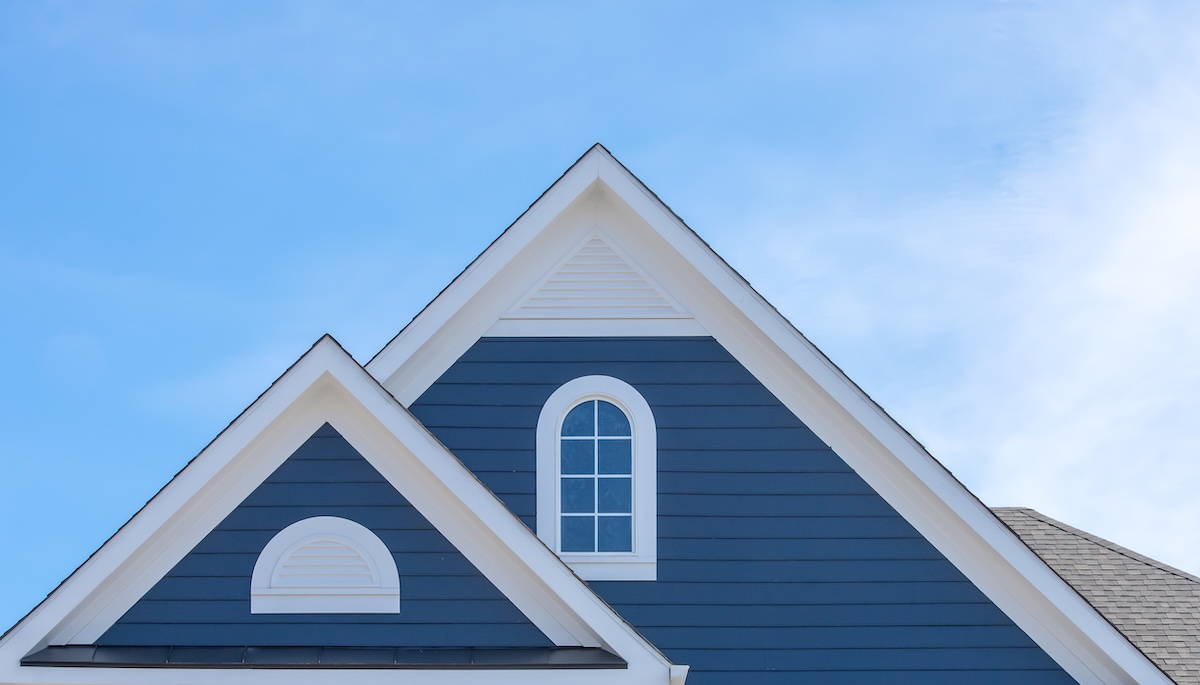 blue artisan siding